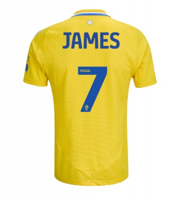 Leeds United Daniel James #7 Replika Udebanetrøje 2024-25 Kortærmet